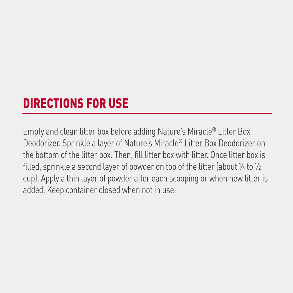 Nature's miracle discount litter deodorizer